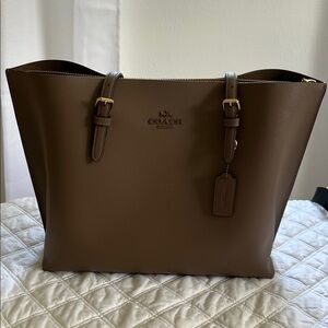 Coach Dark Brown Leather Tote